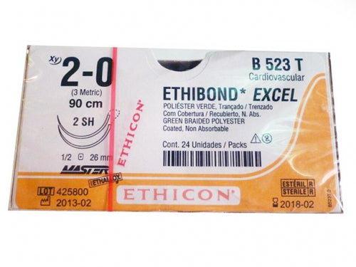 ETHIBOND 2-0 (2)SH 90CM R.B523T X24