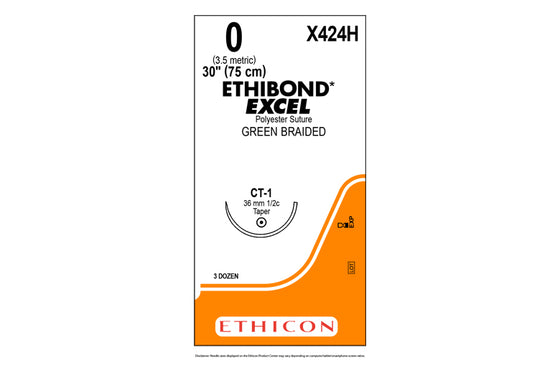 ETHIBOND 0 CT-1 75CM R.B424H X36