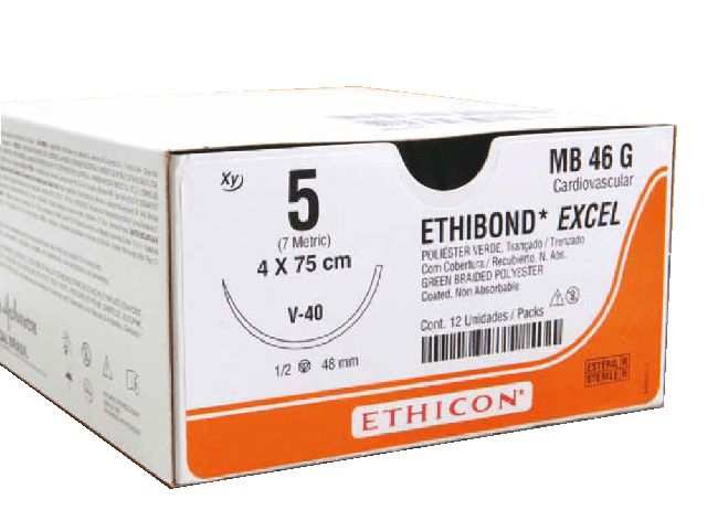 ETHIBOND 5 V-40 4X75CM R.MB46G X12