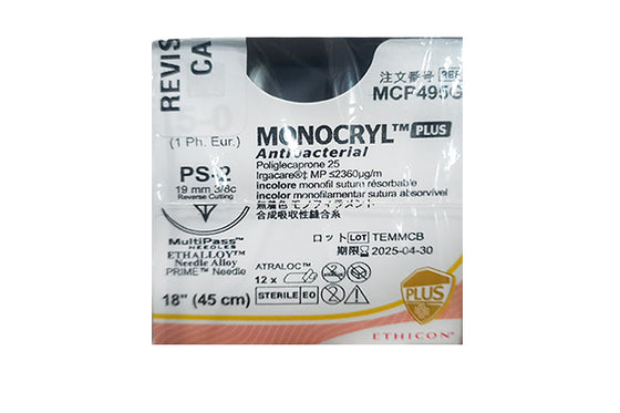 MONOCRY PLUS 5-0 45CM 1PS2 R.MCP495G X12