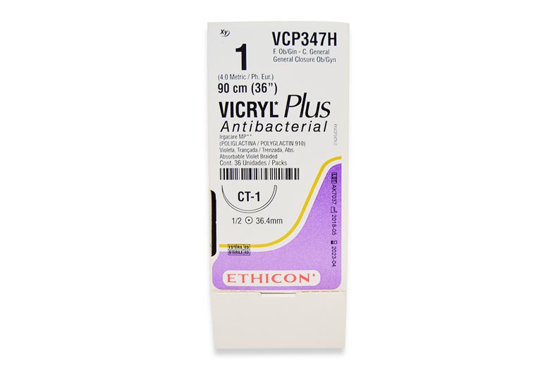 VICRYL PLUS 1-0 CT1 90CM R.XYVCP347H X36