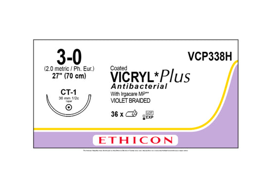 VICRYL PLUS 3-0 CT-1 70CM R.VCP338H ronelly sutura quirurgica para cirugia 