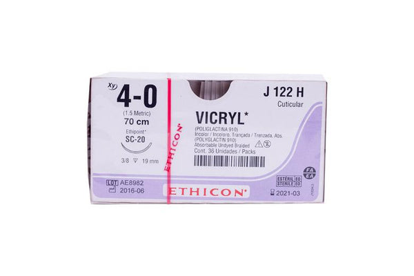 VICRYL 4-0 SC-20 70CM R.J122H X36