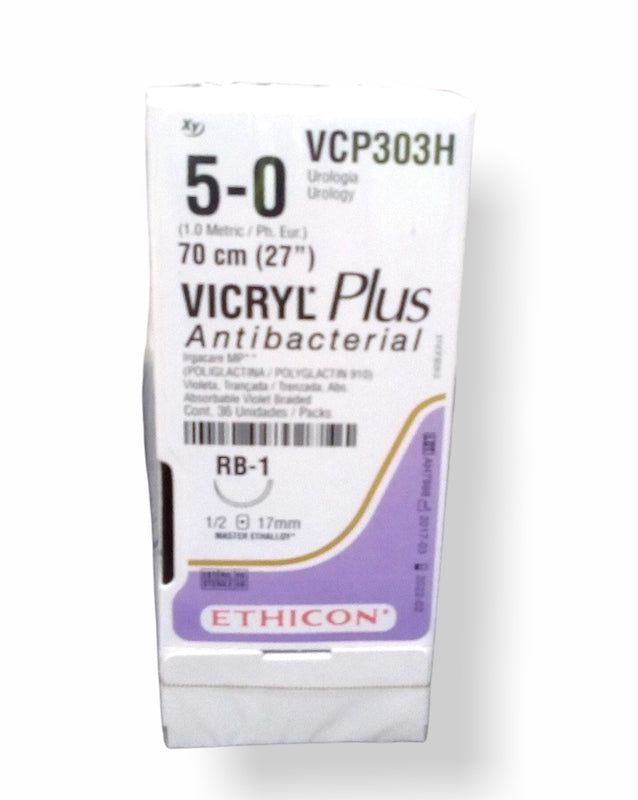 VICRYL PLUS 5-0 RB1 70CM R.XYVCP303H X36